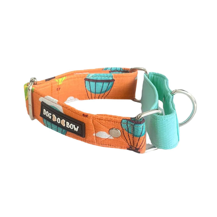 Orange Hot Air Balloon Martingale Collar (1.5 inch width)