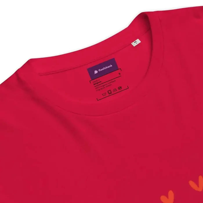 Organic Ribbed Neck T-Shirt with Rock, Paper, Scissors Graphic - FloofChonk