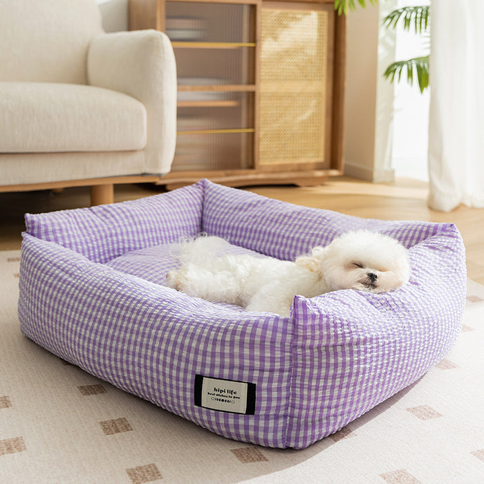 Panier lavable pour chien de petite et moyenne taille - Panier apaisant pour chien 65 x 50 x 22 cm