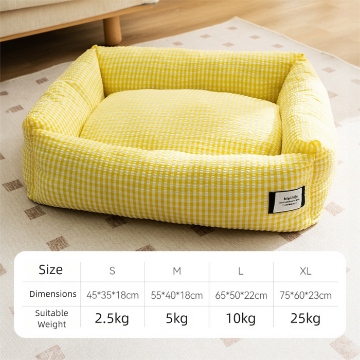Panier lavable pour chien de petite et moyenne taille - Panier apaisant pour chien 65 x 50 x 22 cm