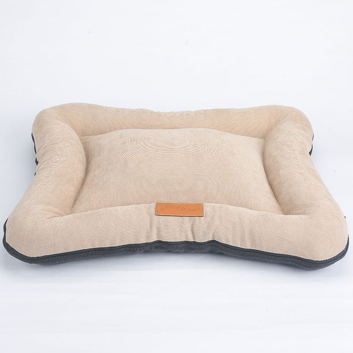 Panier rectangulaire pour grands chiens, lavable en machine, 90 x 65 cm