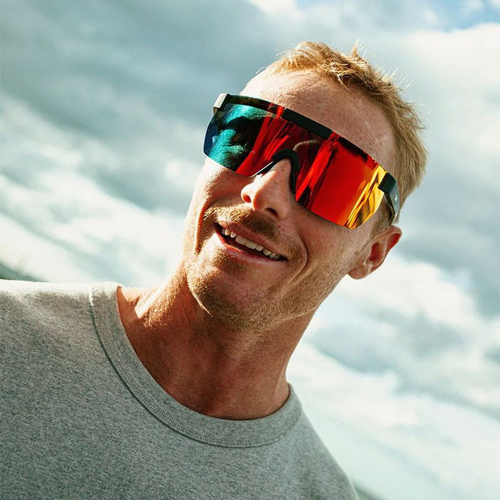 Paradigm, Matte Black/Red Mirror Polarised Lenses