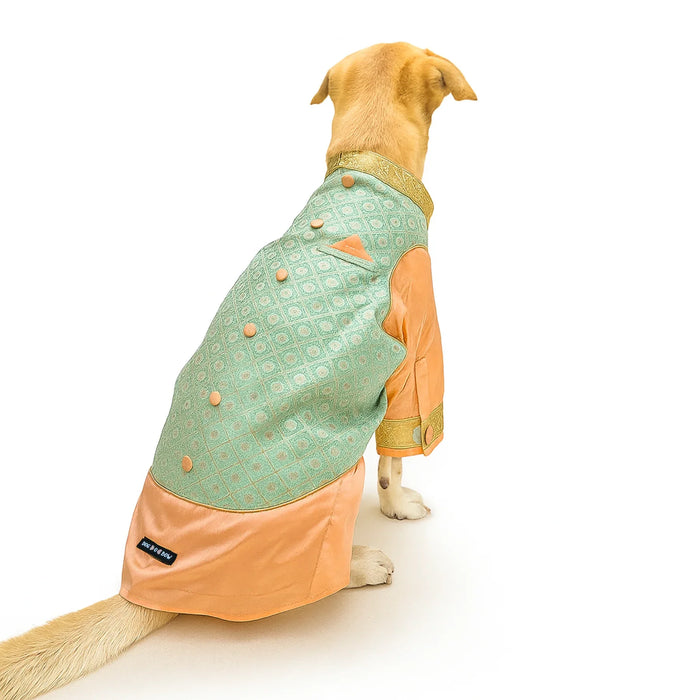 Pastel Green Kurta Jacket Combo