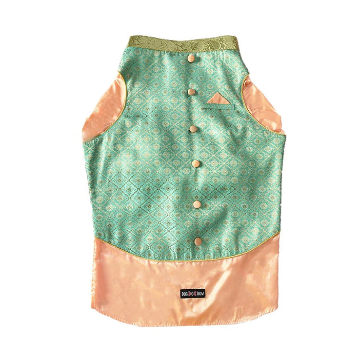 Pastel Green Kurta Jacket Combo