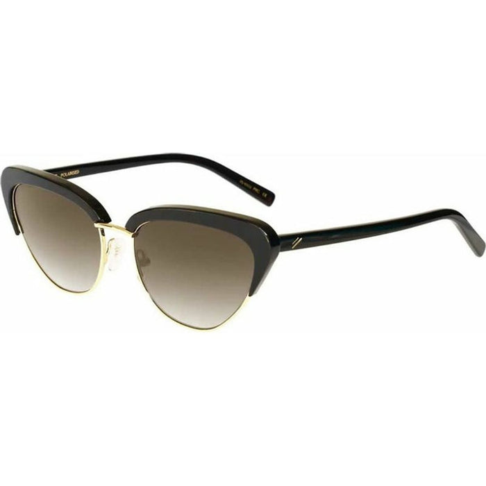 Peggy, Shiny Black/Grey Gradient Polarised Lenses