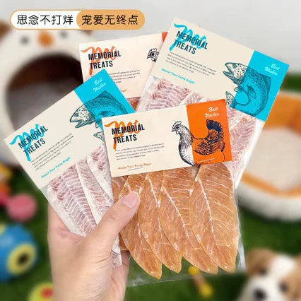 Pet memorial handmade paper simulated treats — main view