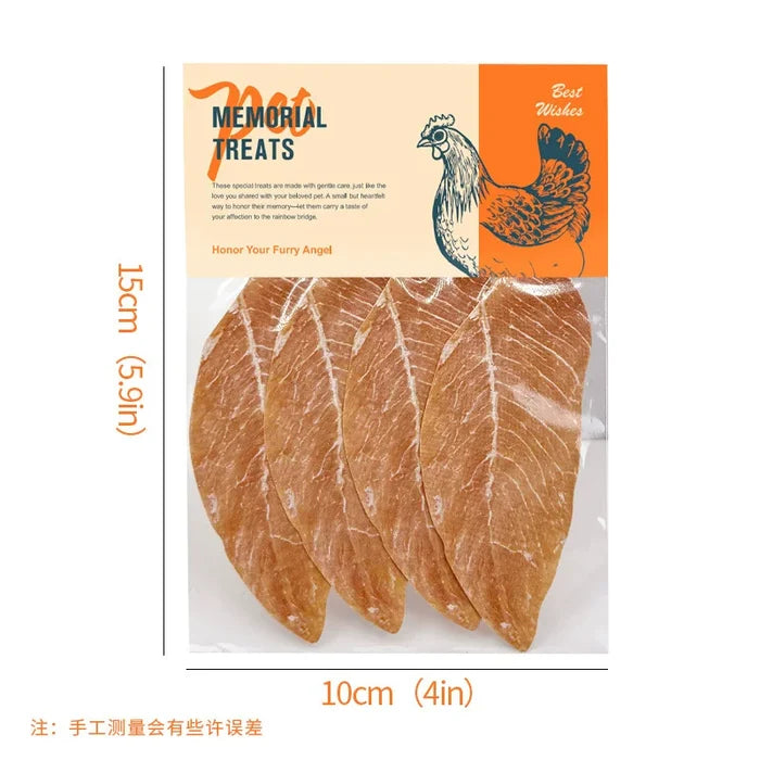 Simulated chicken breast slices — handmade paper