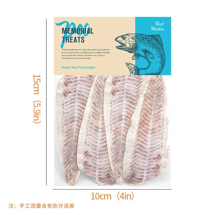Simulated cod fillet slices — handmade paper