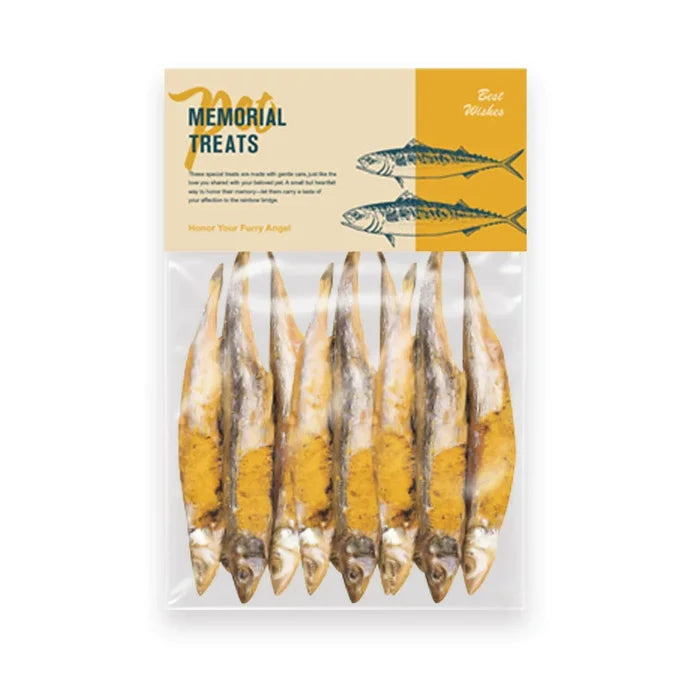 Simulated dried capelin fish — handmade paper