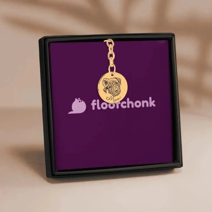 Pet Portrait Keychain - FloofChonk