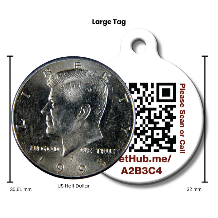 PetHub QR Pet ID Tag – Absent Without a Leash (AWOL) - FloofChonk
