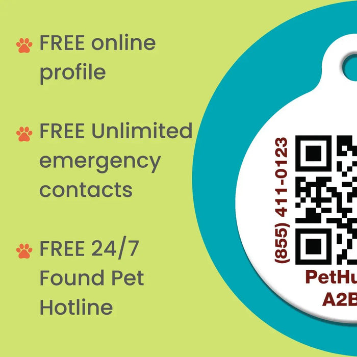 PetHub QR Pet ID Wallet & Keychain Card – Emergency Backup for Your Pet - FloofChonk