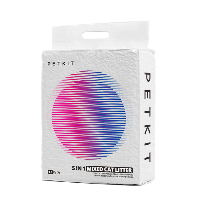 PETKIT Litière mixte 5 en 1 pour chats (14,5 kg - Paquet de quatre)