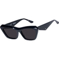 Piaf, Gloss Black with Silver Metal/Black Polarised Lenses