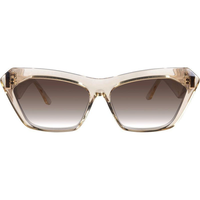 Piaf, Champagne with Gold Metal/Brown Gradient Polarised Lenses