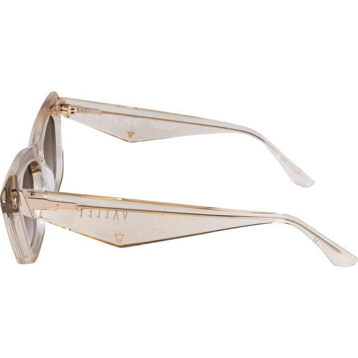 Piaf, Champagne with Gold Metal/Brown Gradient Polarised Lenses
