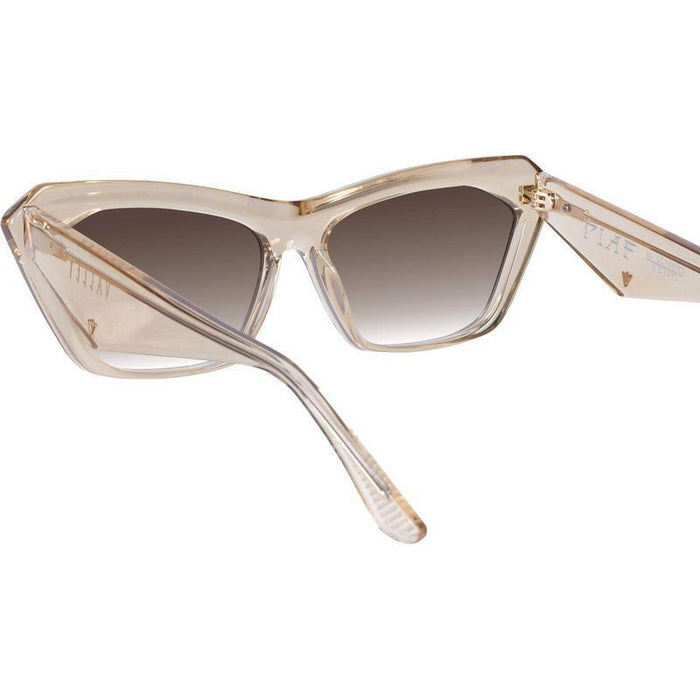Piaf, Champagne with Gold Metal/Brown Gradient Polarised Lenses