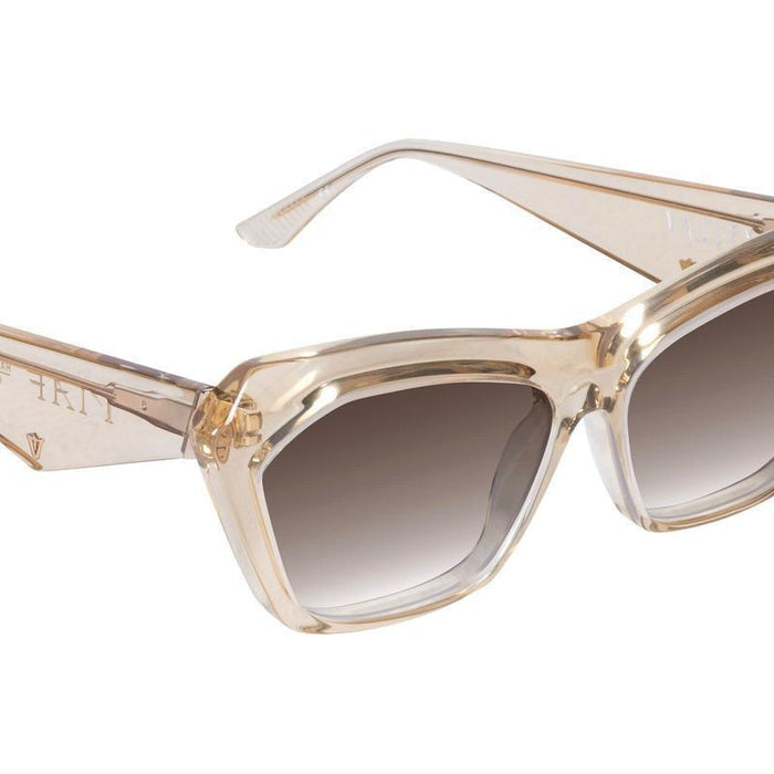 Piaf, Champagne with Gold Metal/Brown Gradient Polarised Lenses