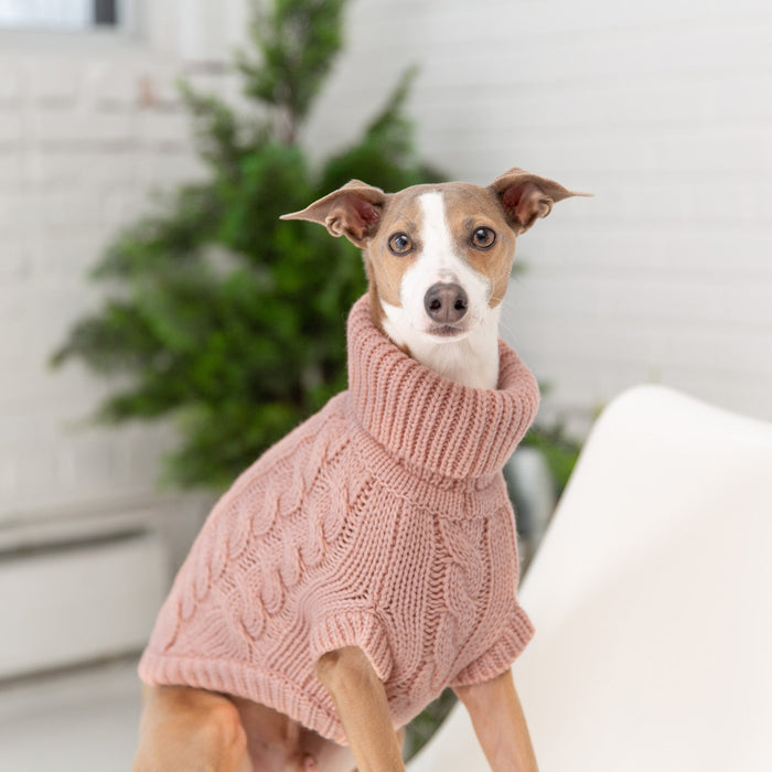Pink Chalet Dog Sweater