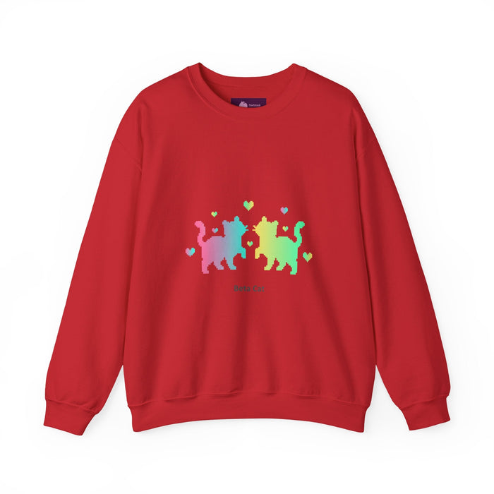 Pixel Pet Cats Sweatshirt | pixel pet nostalgia, 8 - bit device - FloofChonk