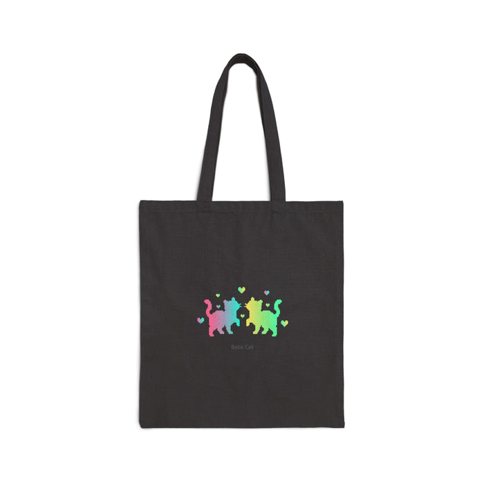 Pixel Pet Trio Tote | pixel pet nostalgia, retro gadget art - FloofChonk