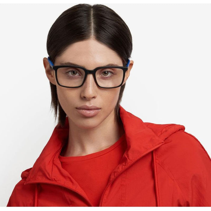 PLD D547, Matte Black Blue/Clear Lenses