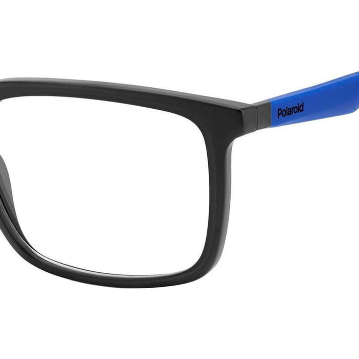 PLD D547, Matte Black Blue/Clear Lenses