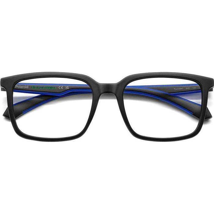 PLD D547, Matte Black Blue/Clear Lenses
