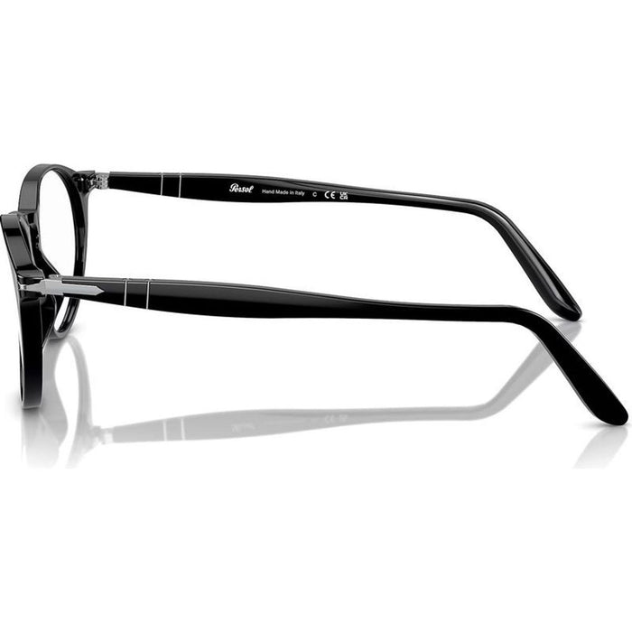 PO3092V, Black/Clear Lenses 50 Eye Size