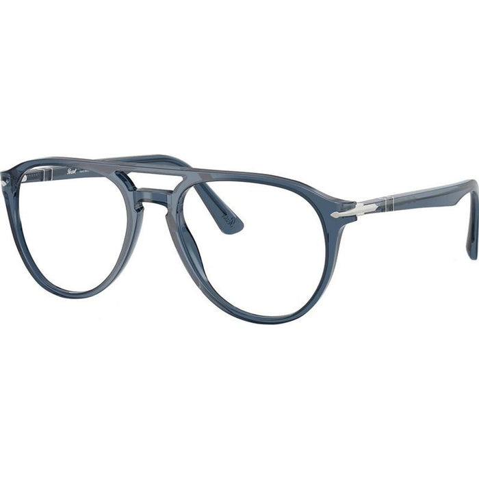 PO3160V, Transparent Denim/Clear Lenses