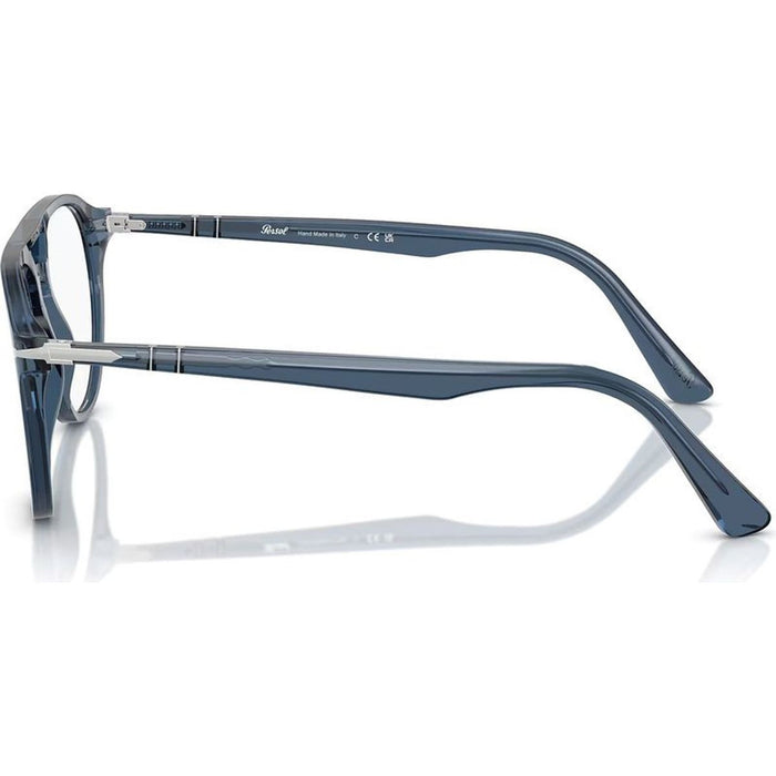 PO3160V, Transparent Denim/Clear Lenses