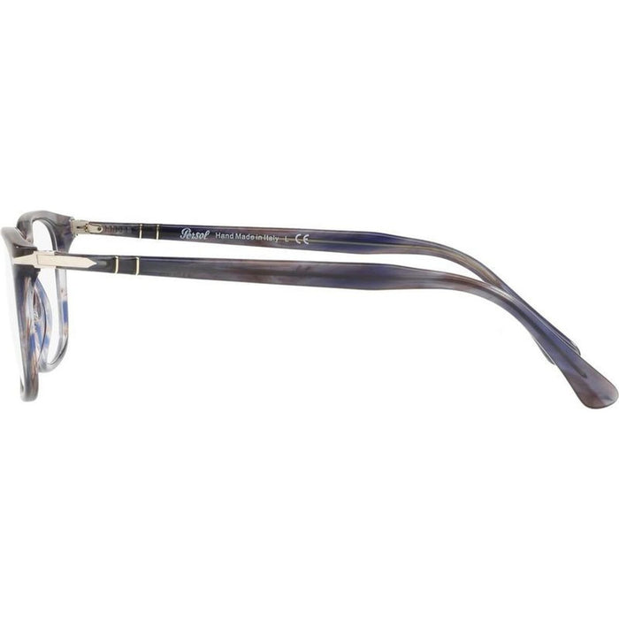 PO3189V, Striped Grey/Clear Lenses 55 Eye Size