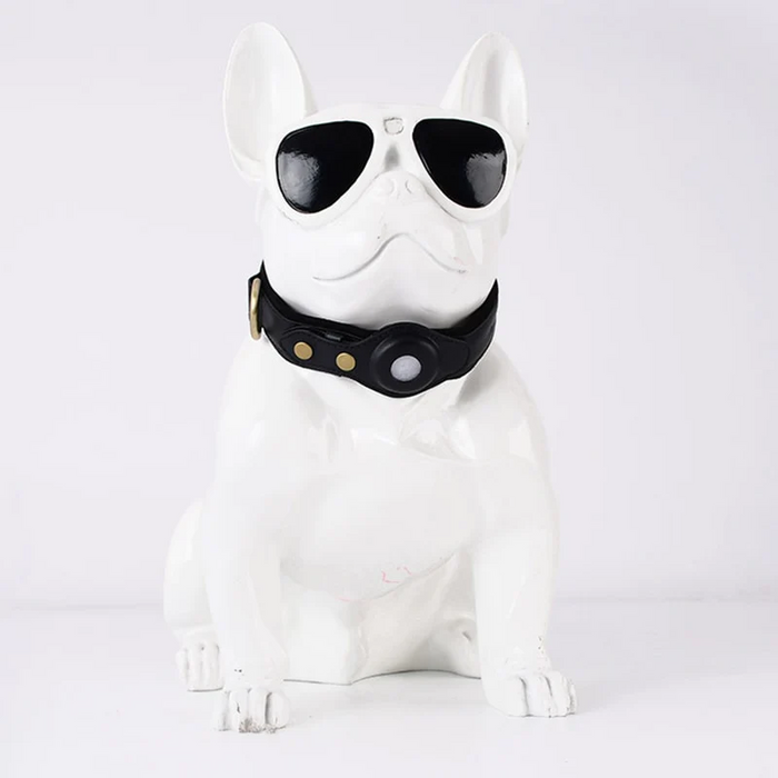 Premium Genuine Leather AirTag Dog Collar Waterproof Exclusive