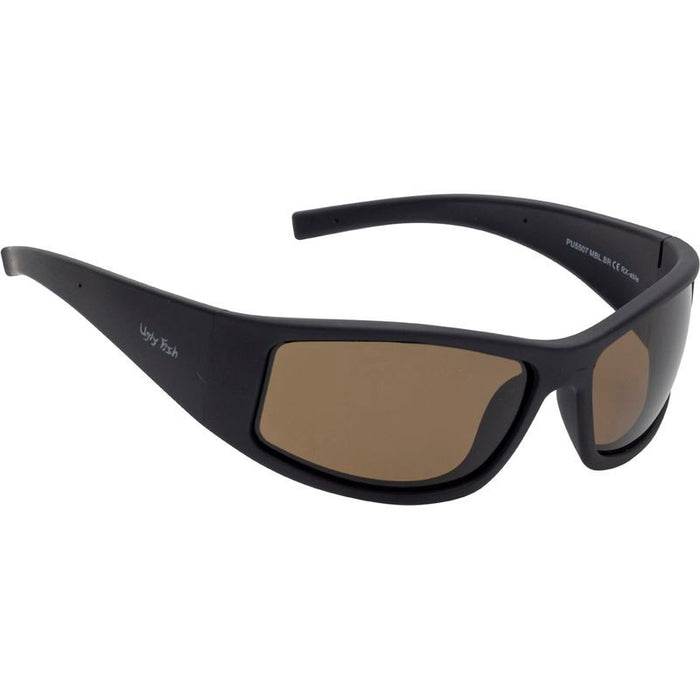 PU5507, Matte Black/Brown Polarised Lenses