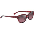 Punono, Shiny Transparent Burgundy/Maui Rose Polarised Glass Lenses