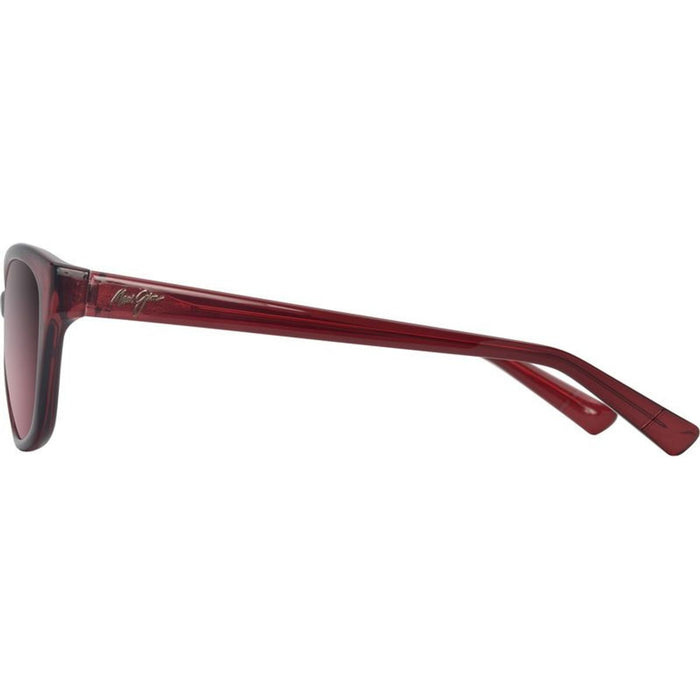 Punono, Shiny Transparent Burgundy/Maui Rose Polarised Glass Lenses