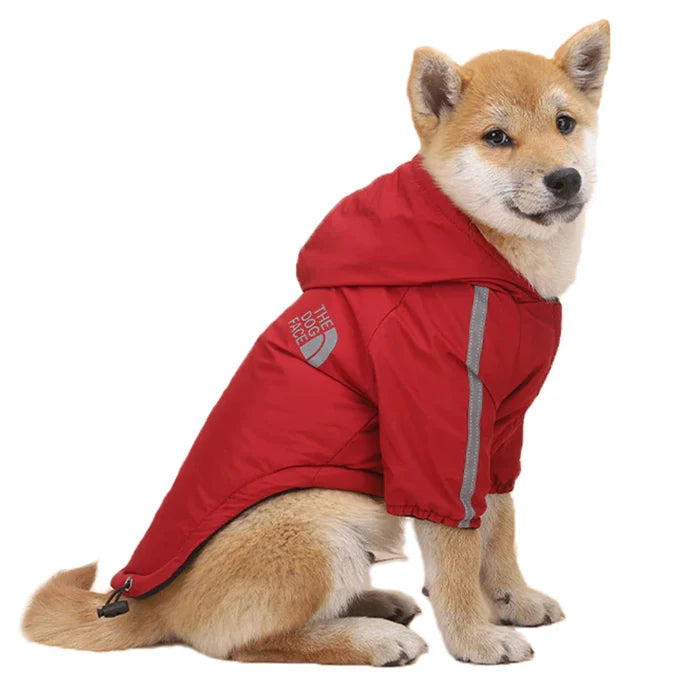 Pupreme X Dog Face Reflective Hooded Anti-Anxiety Rain Jacket