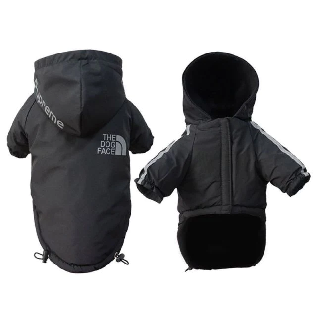 Pupreme X Dog Face Reflective Hooded Anti-Anxiety Rain Jacket