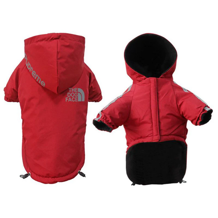 Pupreme X Dog Face Reflective Hooded Anti-Anxiety Rain Jacket