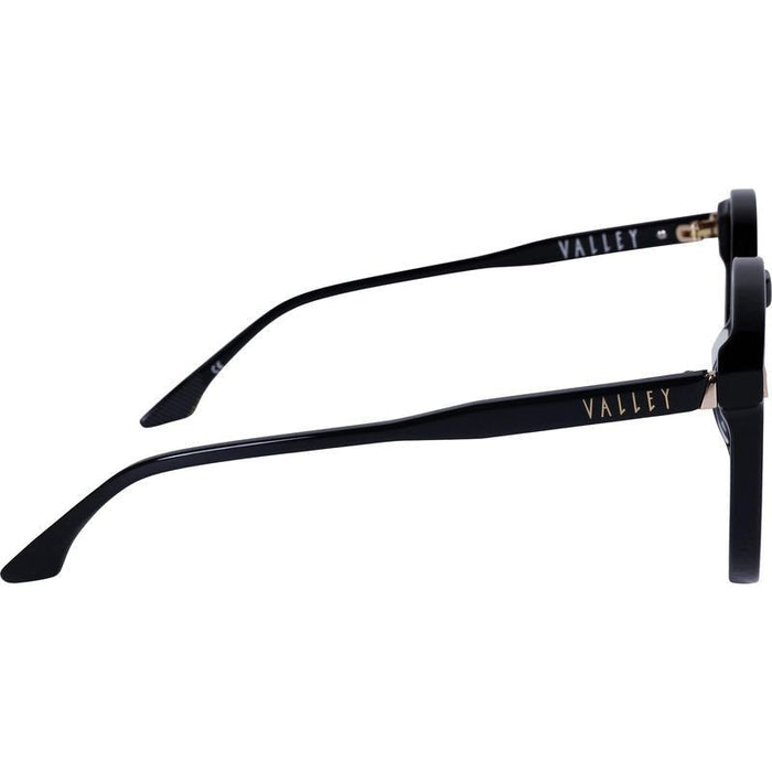 Radius, Gloss Black with Gold Metal/Black Lenses
