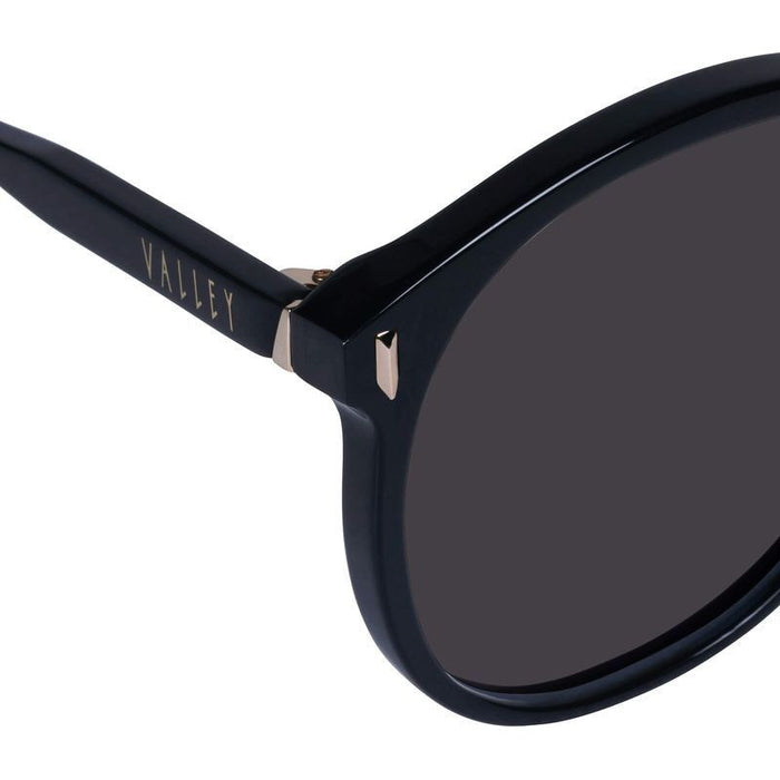Radius, Gloss Black with Gold Metal/Black Lenses