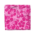 Soft Pink with Surfer Girl Hot Pink Hibiscus and Hawaiian Flowers Duvet Cover -Medium Scale - Extremely Stoked