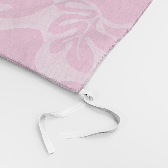 Soft Pink with Surfer Girl Hot Pink Hibiscus and Hawaiian Flowers Duvet Cover -Medium Scale - Extremely Stoked