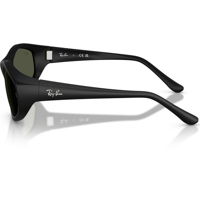 Ray-Ban RB2228 Rubber Black Green Glass Side