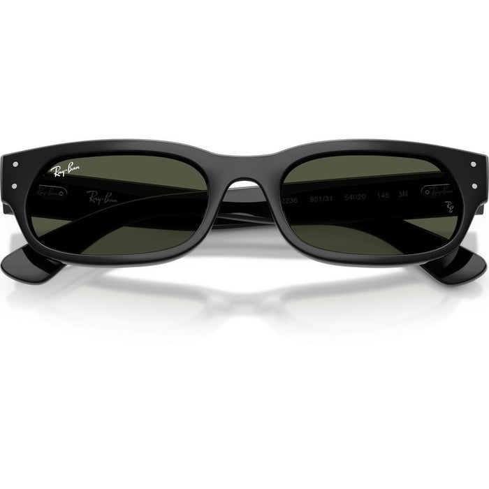 Ray-Ban RB2236 Black Green Glass Front2