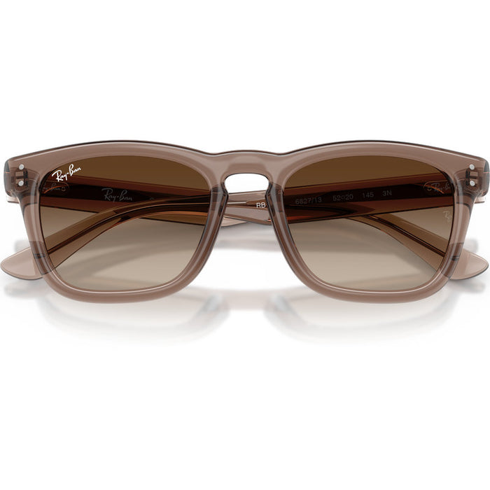 Ray-Ban RB2238 Transparent Light Brown Brown Gradient Front2