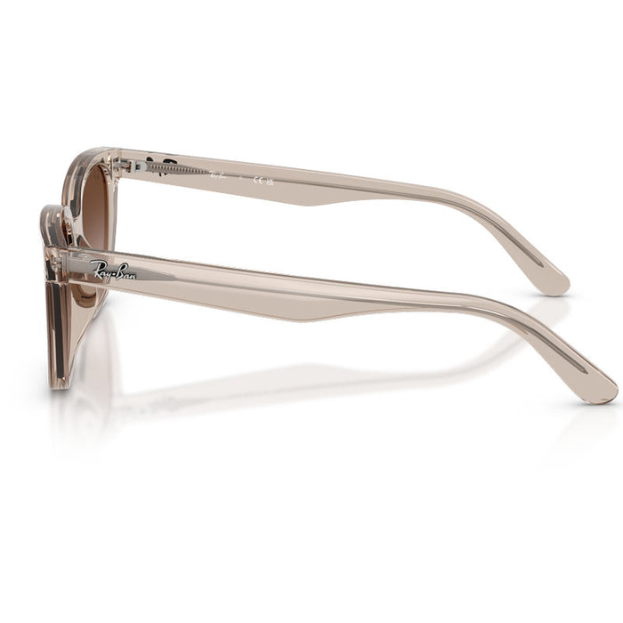 Ray-Ban RB2243D Transparent Light Brown Brown Gradient Side