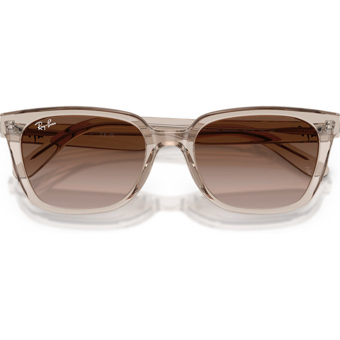 Ray-Ban RB2243D Transparent Light Brown Brown Gradient Front2