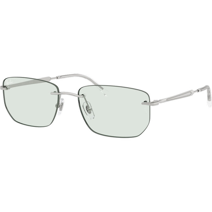 Ray-Ban RB3768 Silver Emerald Transitions Angle