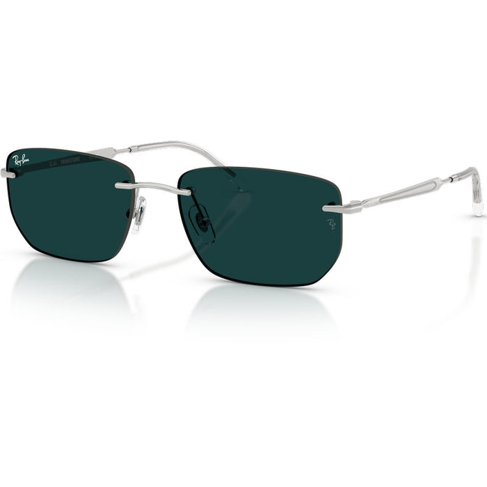 Ray-Ban RB3768 Silver Emerald Transitions Angle2